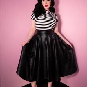 NWT Vixen by Micheline Faux Leather Skirt
